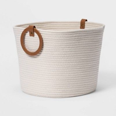 Coiled Rope with Round Handles White - Threshold™ | Target