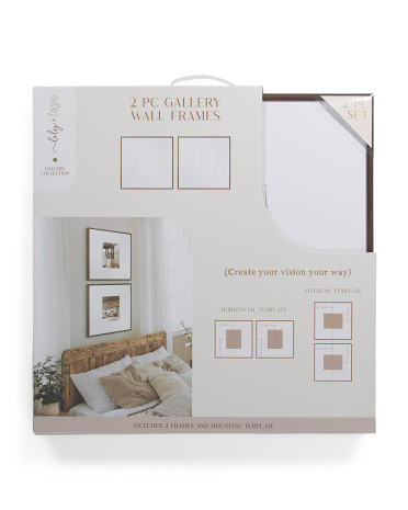2pk 20x20 Matted To 8x10 Wood Edge Wall Portrait Frame Set | TJ Maxx