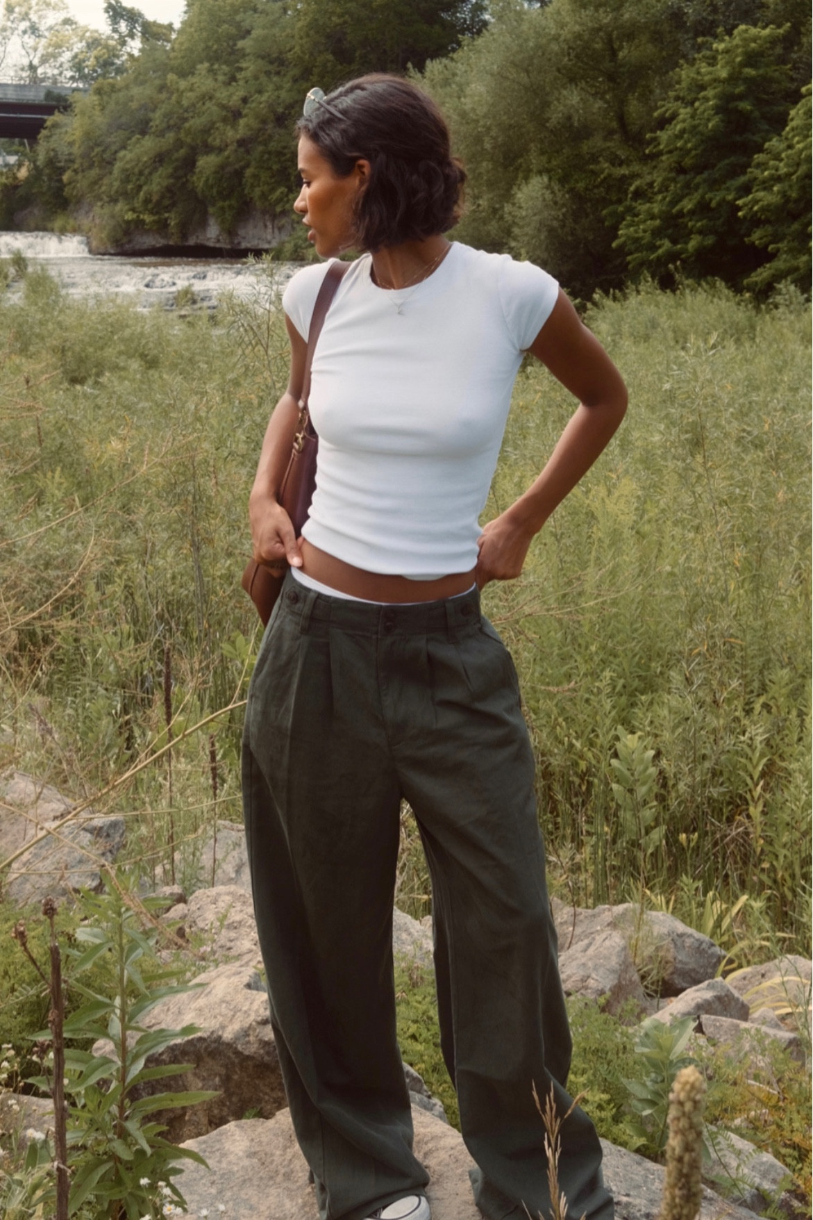 Madewell trouser green 