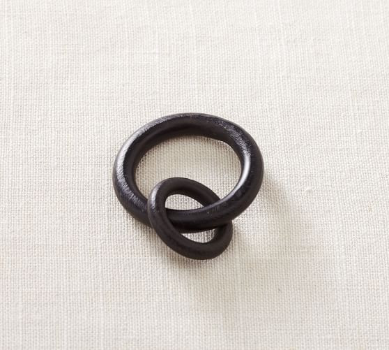 Cast-Iron Curtain Round Rings | Pottery Barn (US)