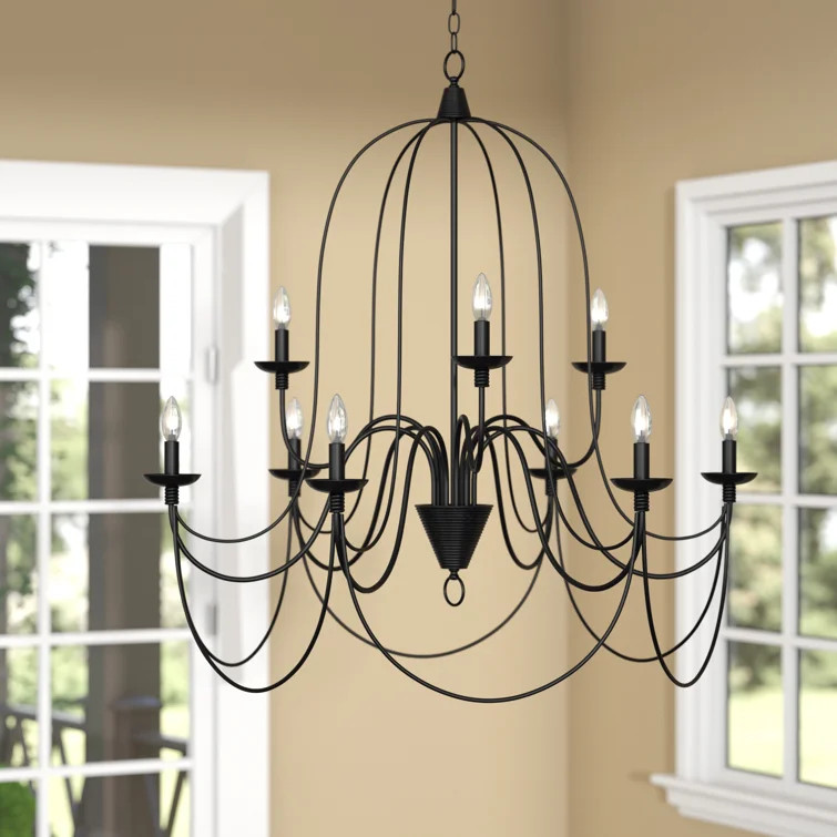 Resler 9 - Light Candle Style Empire Chandelier | Wayfair North America