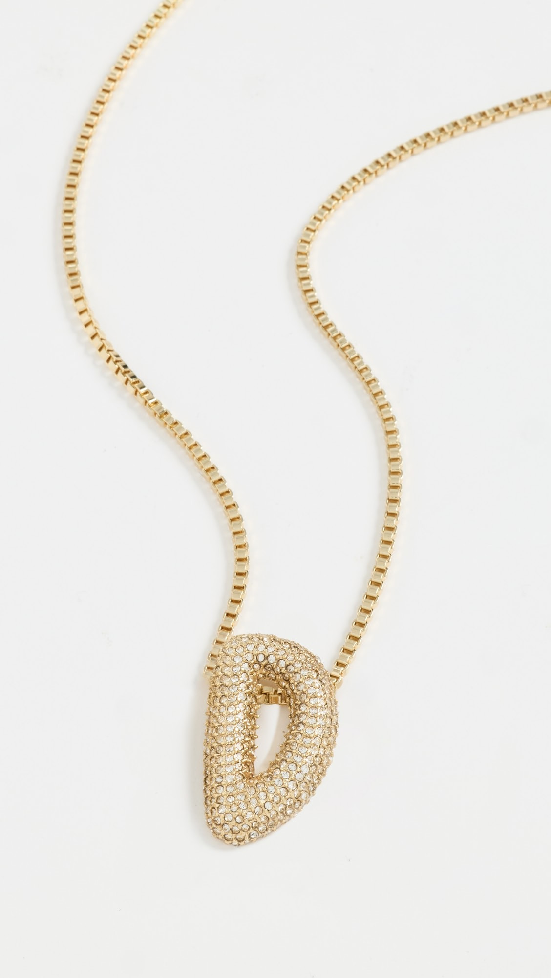 Pave Bubble Initial Necklace | Shopbop