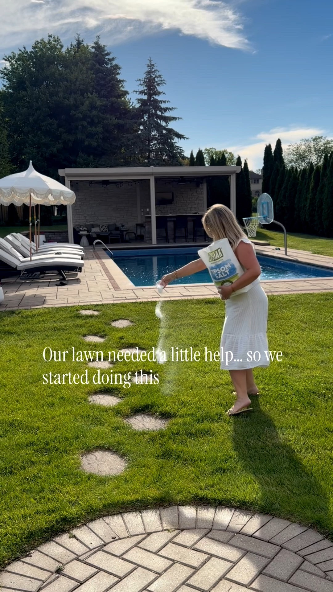 One of our favorite summer lawn care tips 🌿 We sprinkle epsom salt a few times each season to help keep our grass looking its best. Linking the epsom salt we use + a few other outdoor favorites.

#LTKHome #LTKSeasonal