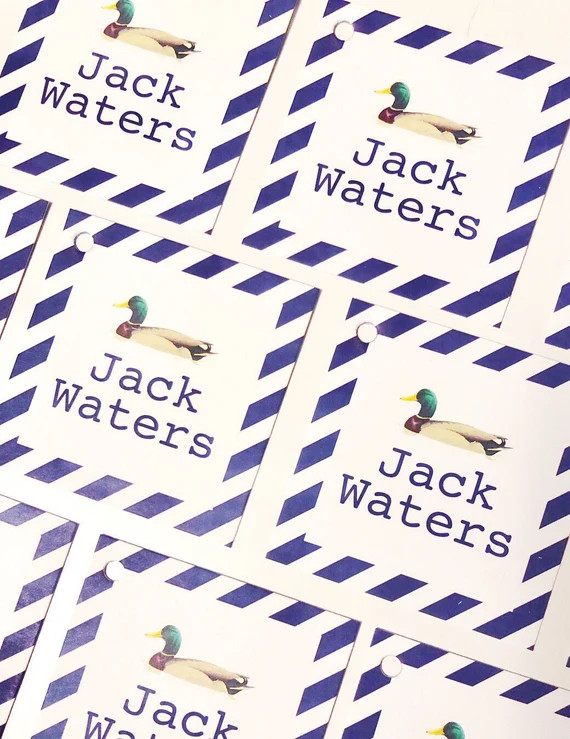 Duck gift tag, Boy stationery, Baby boy gift tag, Boy enclosure card, personalized gift tag, kids... | Etsy (US)