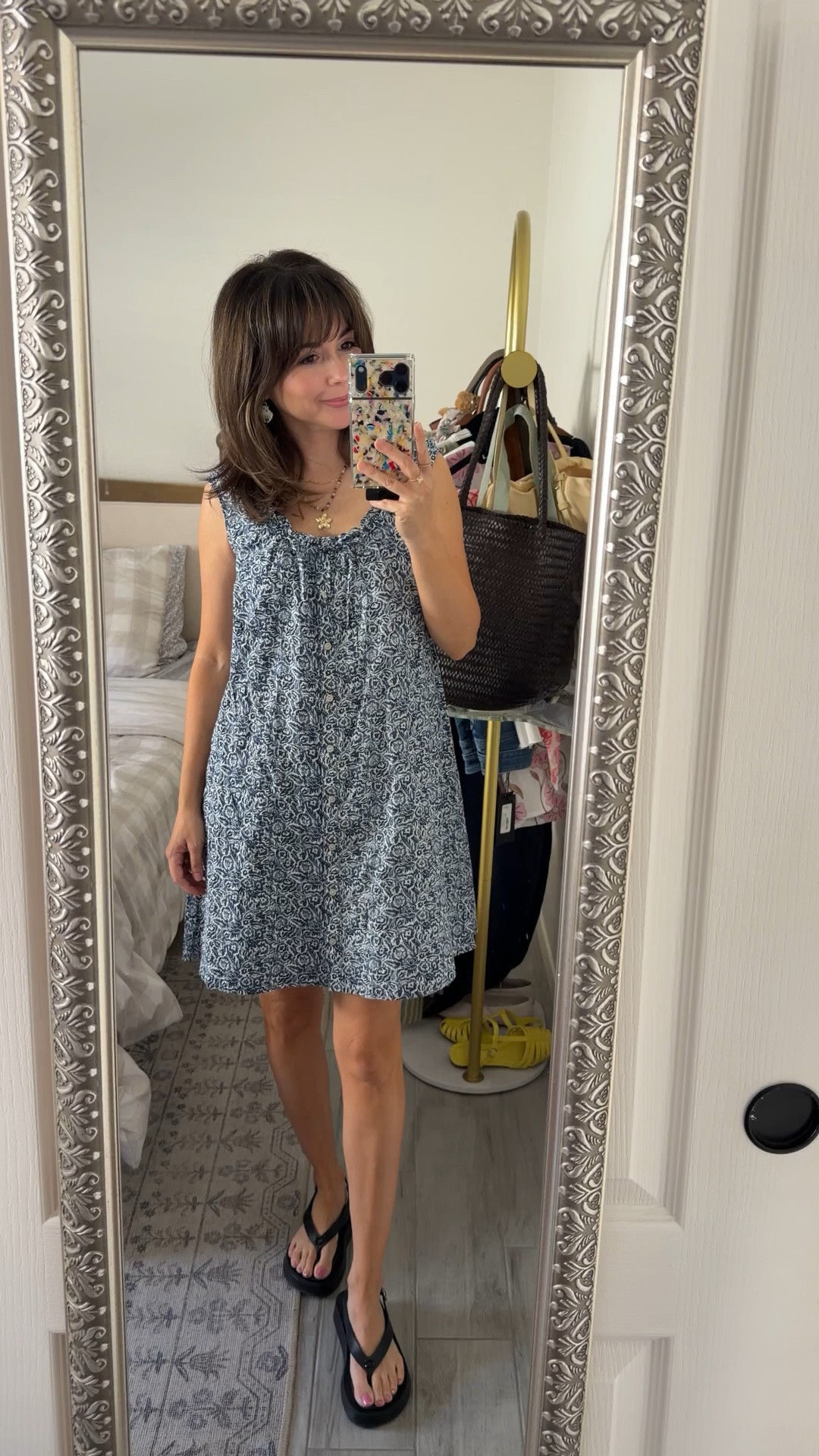Petite summer mini dress, floral sundress, casual summer outfit under $50. Fits true to size and the length is perfect at 5’2”.

#LTKgrwm #LTKootd #LTKPetite