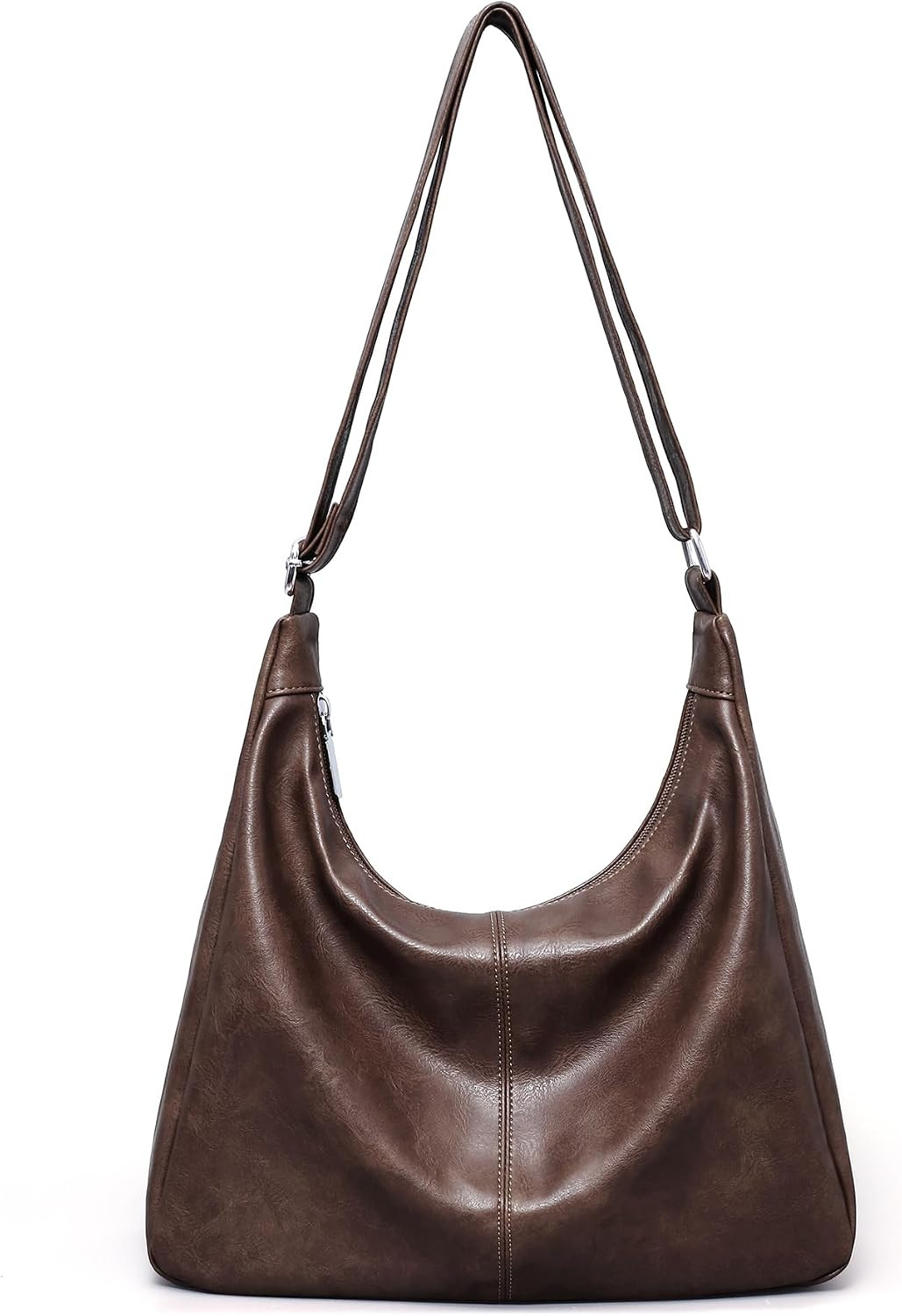 Hobo Bags for Women Vegan Leather Purses Slouchy Shoulder Bag Tote | Amazon (US)
