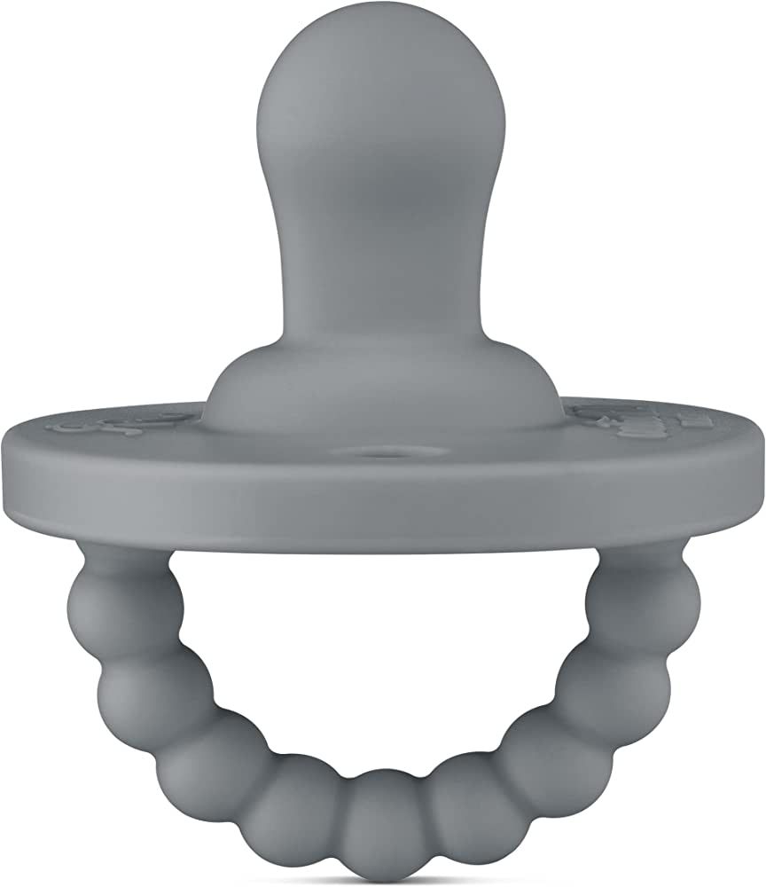 Ryan & Rose Cutie PAT Pacifier Teether (Flat, Charcoal) | Amazon (US)