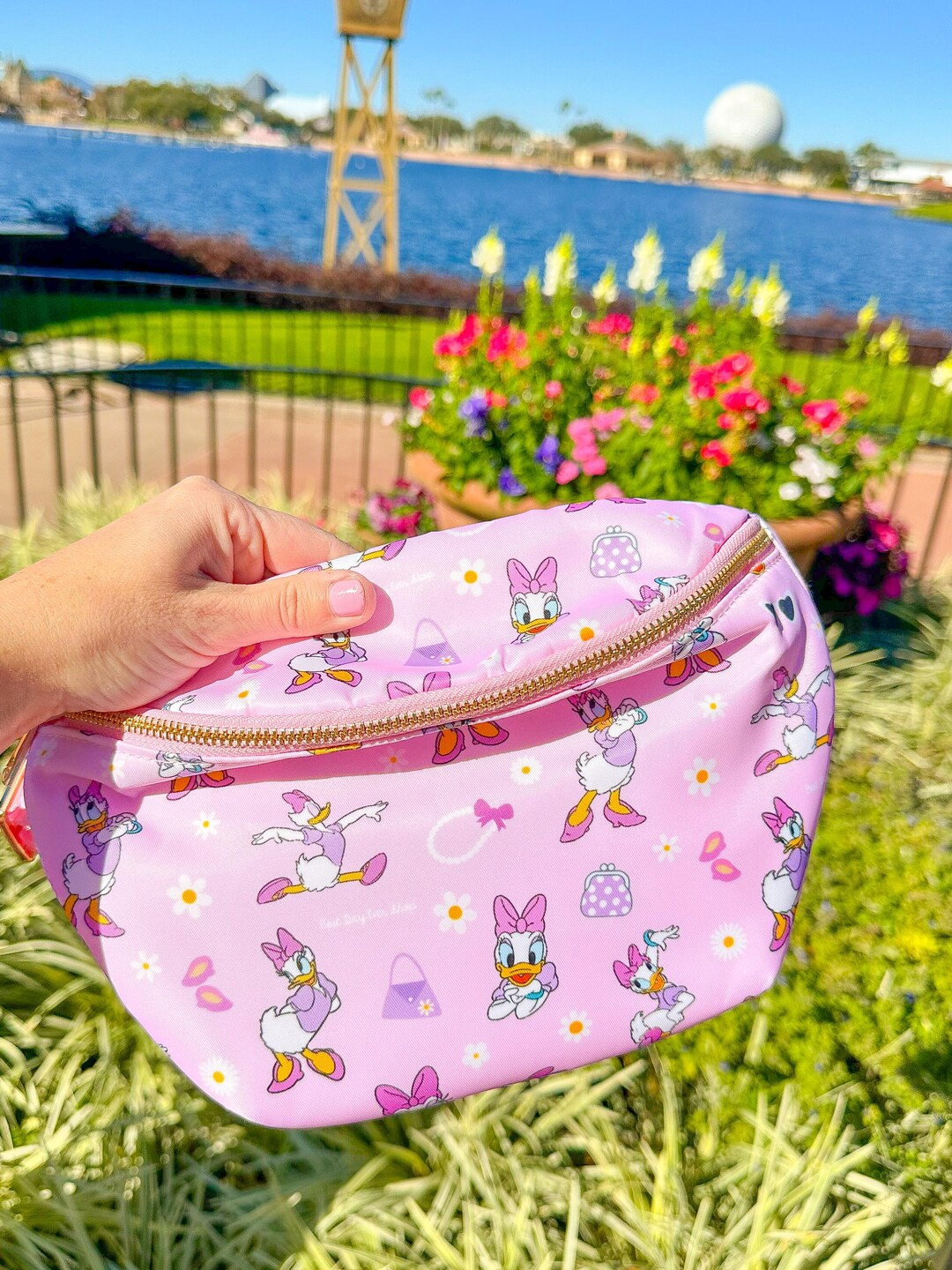 Daisy Fanny Pack Minnie Fanny Pack. Daisy Park Bag. Disney Character Fanny Pack. Jumbo Printed Fa... | Etsy (US)