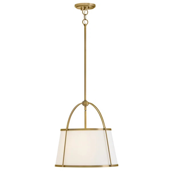 Hinkley Clarke Large Drum Two-Tone Pendant | Wayfair North America