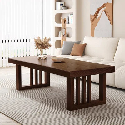 Modern simple rectangular coffee table living room | Wayfair North America