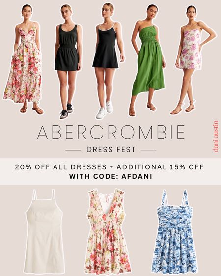 Abercrombie Dress Event! 20% off all dresses + additional 15% off with code AFDANI

#LTKunder100 #LTKsalealert #LTKSeasonal