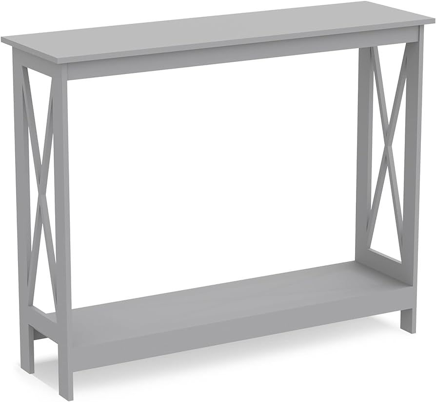 Safdie & Co. - Gray Console Table, 2-Layer Entryway Table, Console Tables for Entryway, Use As Do... | Amazon (US)