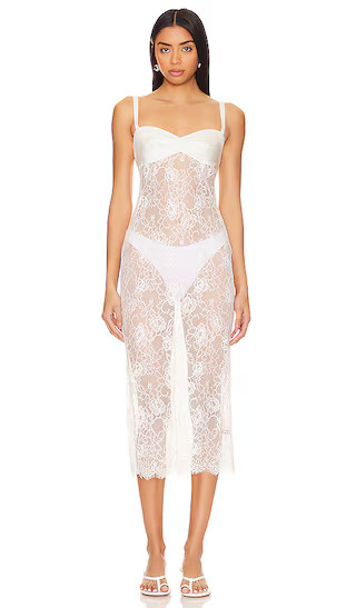 Lace Dress in Ivory | Revolve Clothing (Global)