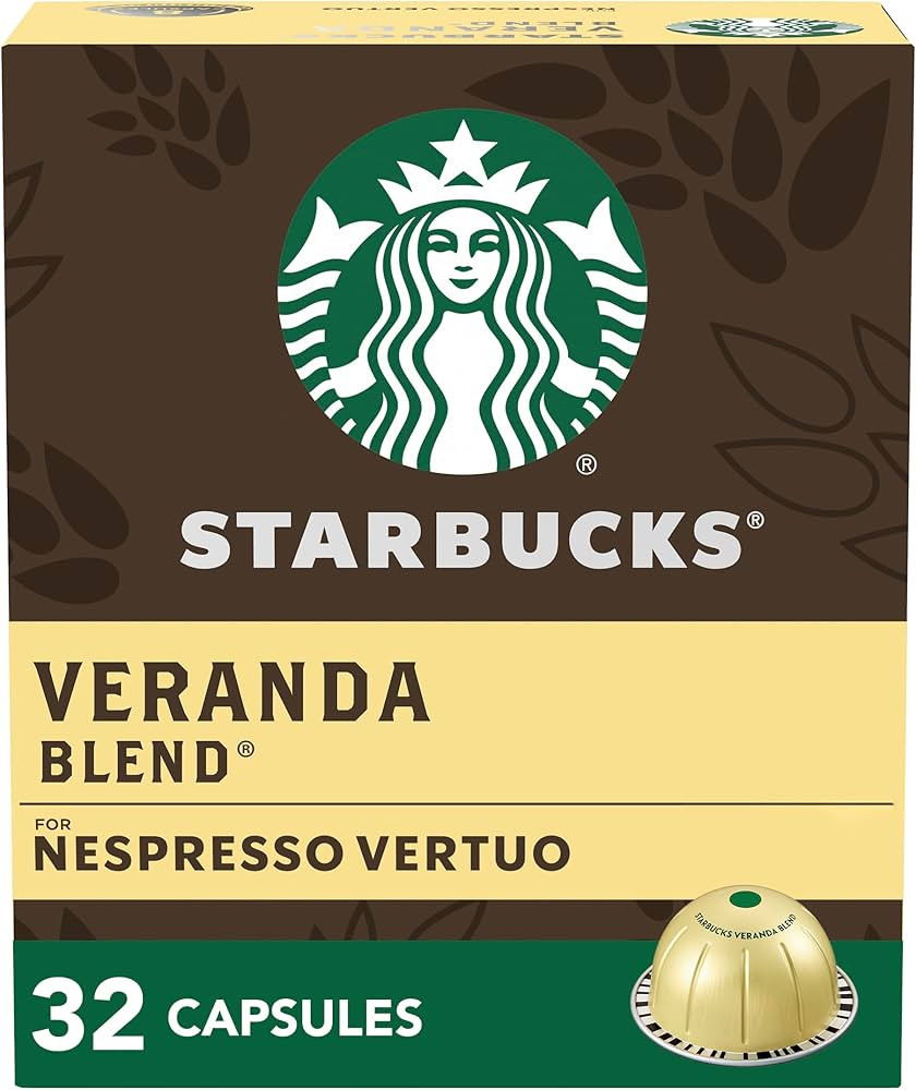 Starbucks by Nespresso Blonde Roast Veranda Blend Coffee (32-count single serve capsules, compati... | Amazon (US)