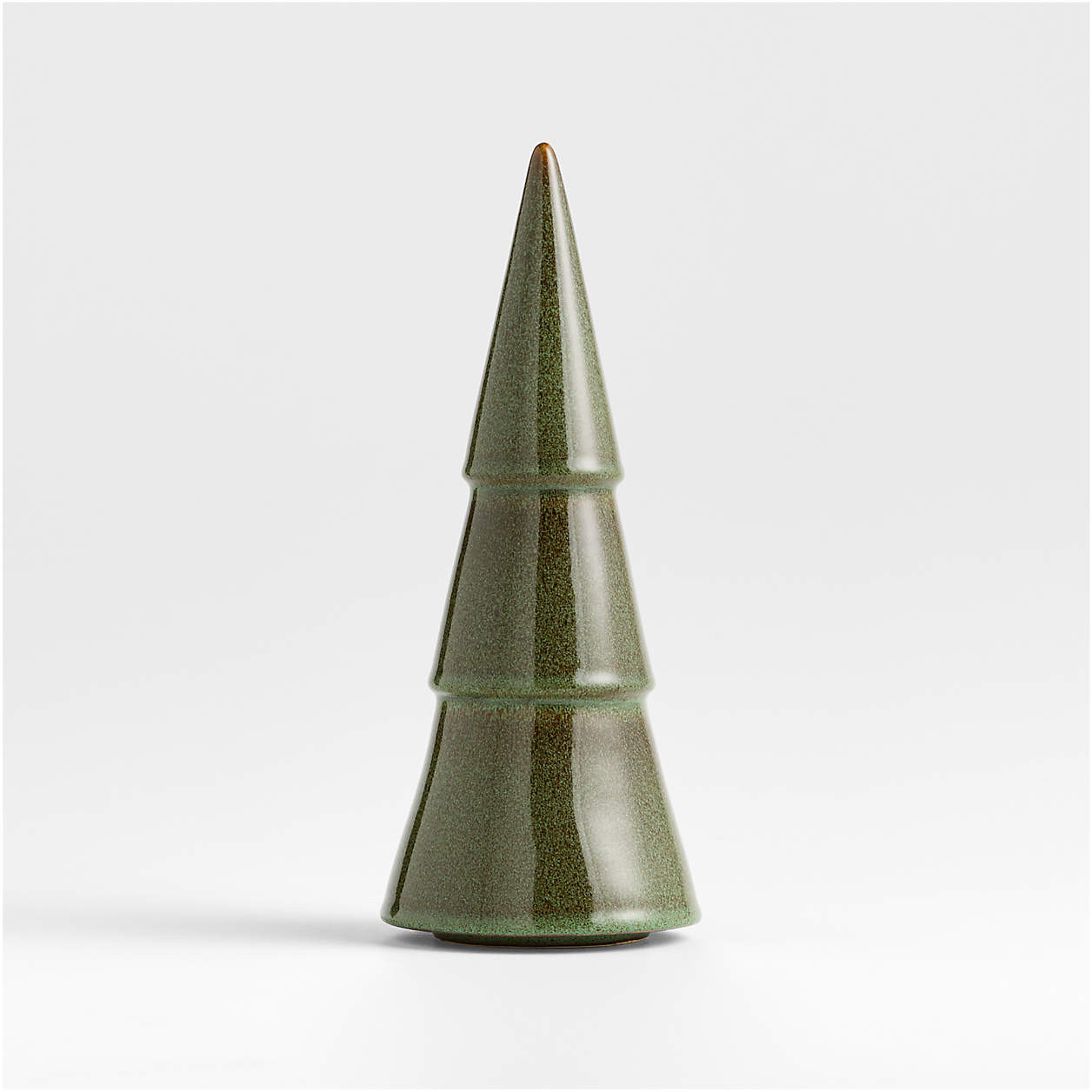 Green Ceramic Holiday Tree Medium 13" + Reviews | Crate & Barrel | Crate & Barrel