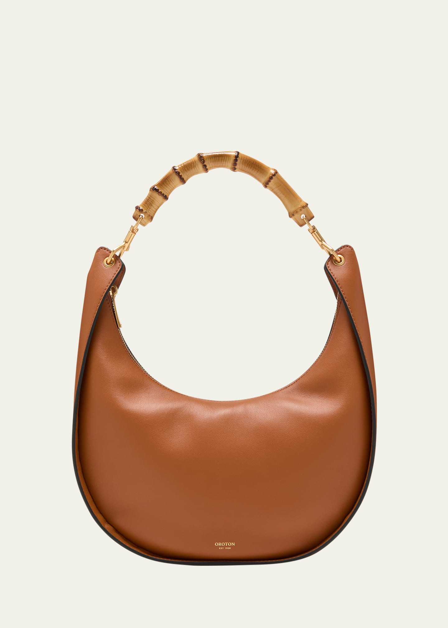 OROTON Quinn Leather Top Handle Hobo Bag | Bergdorf Goodman