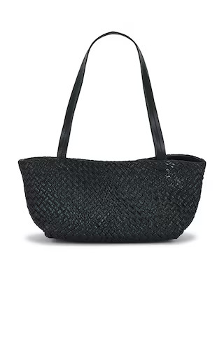 St. Agni Petit Woven Trapeze Bag in Black from Revolve.com | Revolve Clothing (Global)