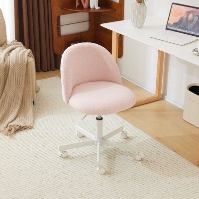 Karl Home | Light Pink Task Chair Office Desk Chair Make Up Chair With Wheels | Target