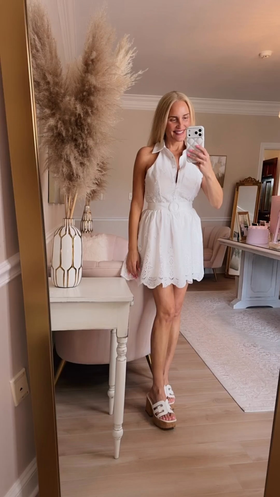 A cute white eyelet sundress that looks designer but costs much less.

#LTKdayinmylife #LTKgrwm #LTKootd