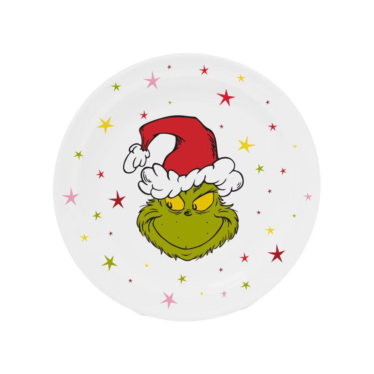 Dr. Seuss 10'' Grinch Holiday Cheer Melamine Dinner Plate | Target
