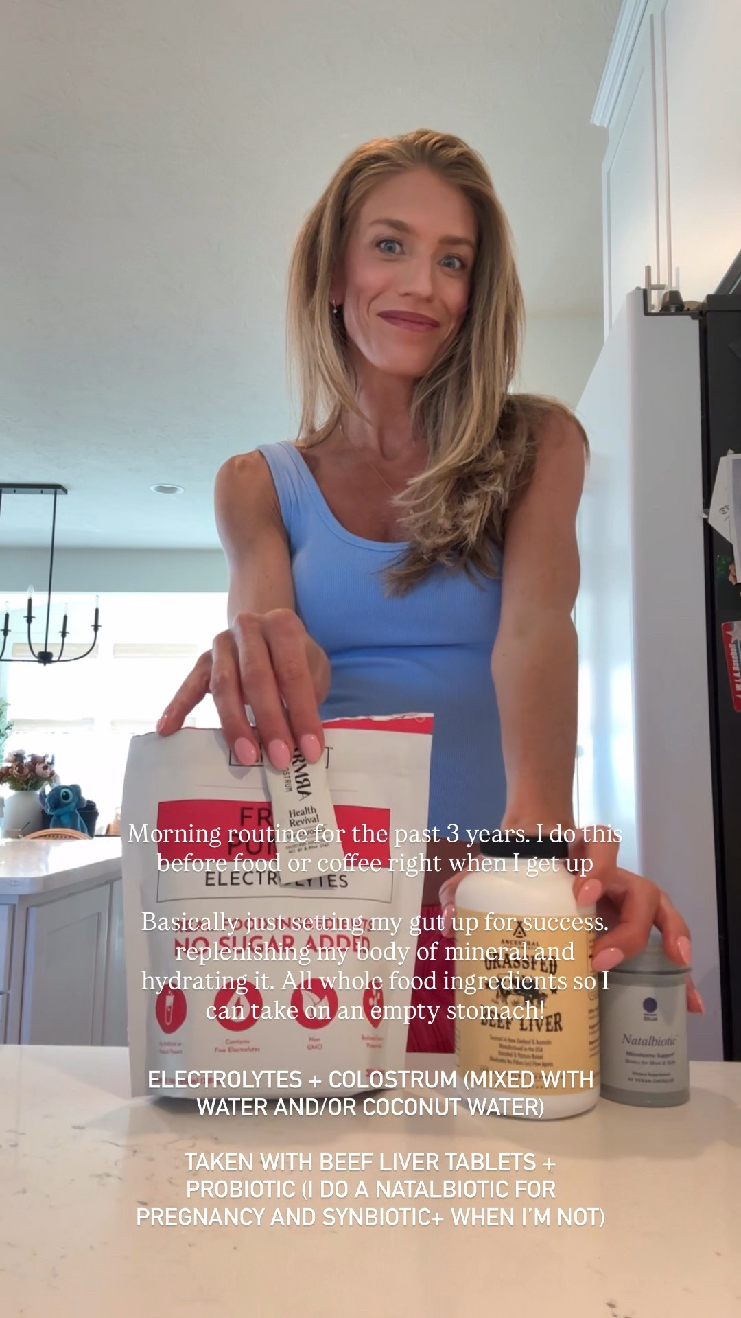 My morning routine! Linked my favorite electrolytes below. I honestly switch them up based on my mood but for high physical actually days I use LMNT and quince recovering. Just ingredients is a great everyday brand as well as moon juice and quince everyday electrolytes

I use the no flavor colostrum to mix with my electrolytes 

Code TALLBLONDEBELL for just ingredients 