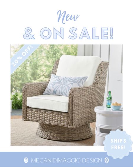 Love love love this new outdoor swivel accent chair!! 😍 snag it for 20% OFF & free shipping now!! 

#LTKSeasonal #LTKhome #LTKsalealert