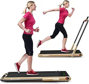 GYMAX Walking Pad, 2 in 1 Free Installation Under Desk Treadmill with Smart App, Remote Control &... | Amazon (US)