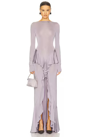Helsa Amala Jersey Dress in Lavender from Revolve.com | Revolve Clothing (Global)