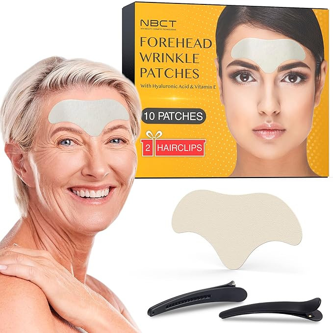 NBCT Forehead Wrinkle Patches 10 Pack - Aloe Vera Facial Strips - Forehead Wrinkles Treatment - F... | Amazon (US)