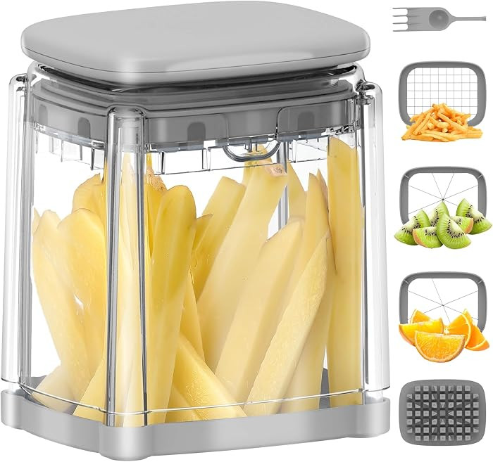 French Fry Cutter, Solucky Potato Onion Cutter, Professional Homestyle Vegetable Chopper Dicer, G... | Amazon (US)