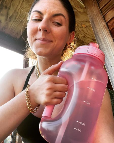 Shop my favorite pink water bottle!! It holds a lot of water and is so convenient for hydration! It even has a cap that can be locked so it helped me to prevent accidental spills. #TheBanannieDiaries

#LTKfitness #LTKGiftGuide #LTKfindsunder50