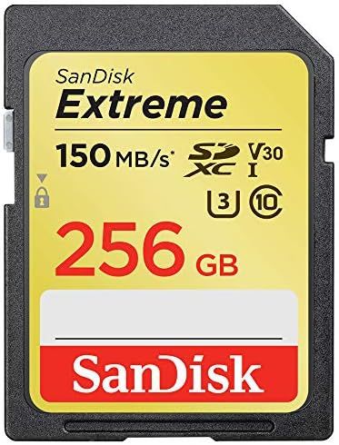 SanDisk 256GB Extreme SDXC UHS-I Memory Card - 150MB/s, C10, U3, V30, 4K UHD, SD Card - SDSDXV5-2... | Amazon (US)
