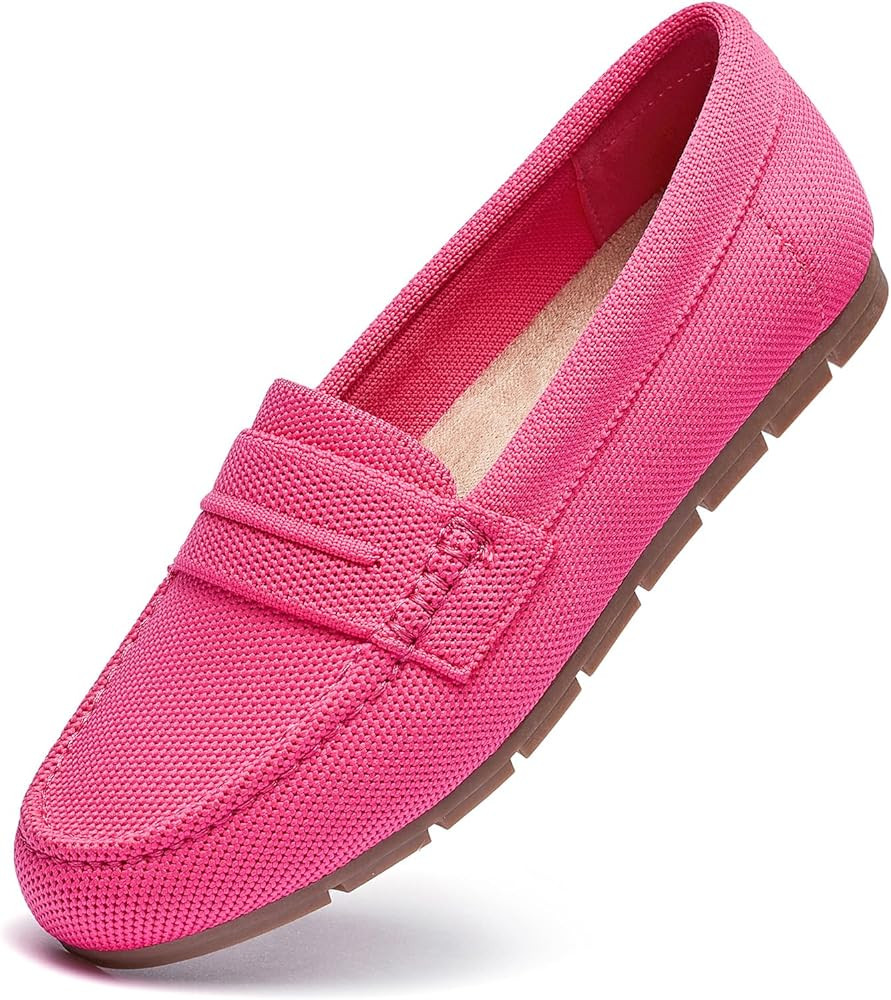 Loafers for Women Comfortable Dressy Casual Work Flats Lightweight & Breathable Slip On Walking S... | Amazon (US)