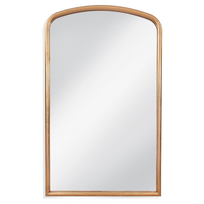 Brookings Leaner Floor Mirror, Gold | One Kings Lane