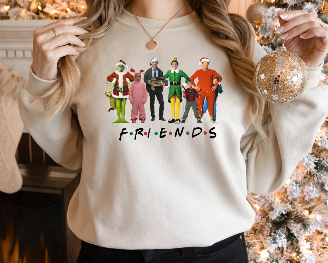 Christmas Movie Sweatshirt Christmas Movies Characters - Etsy | Etsy (US)