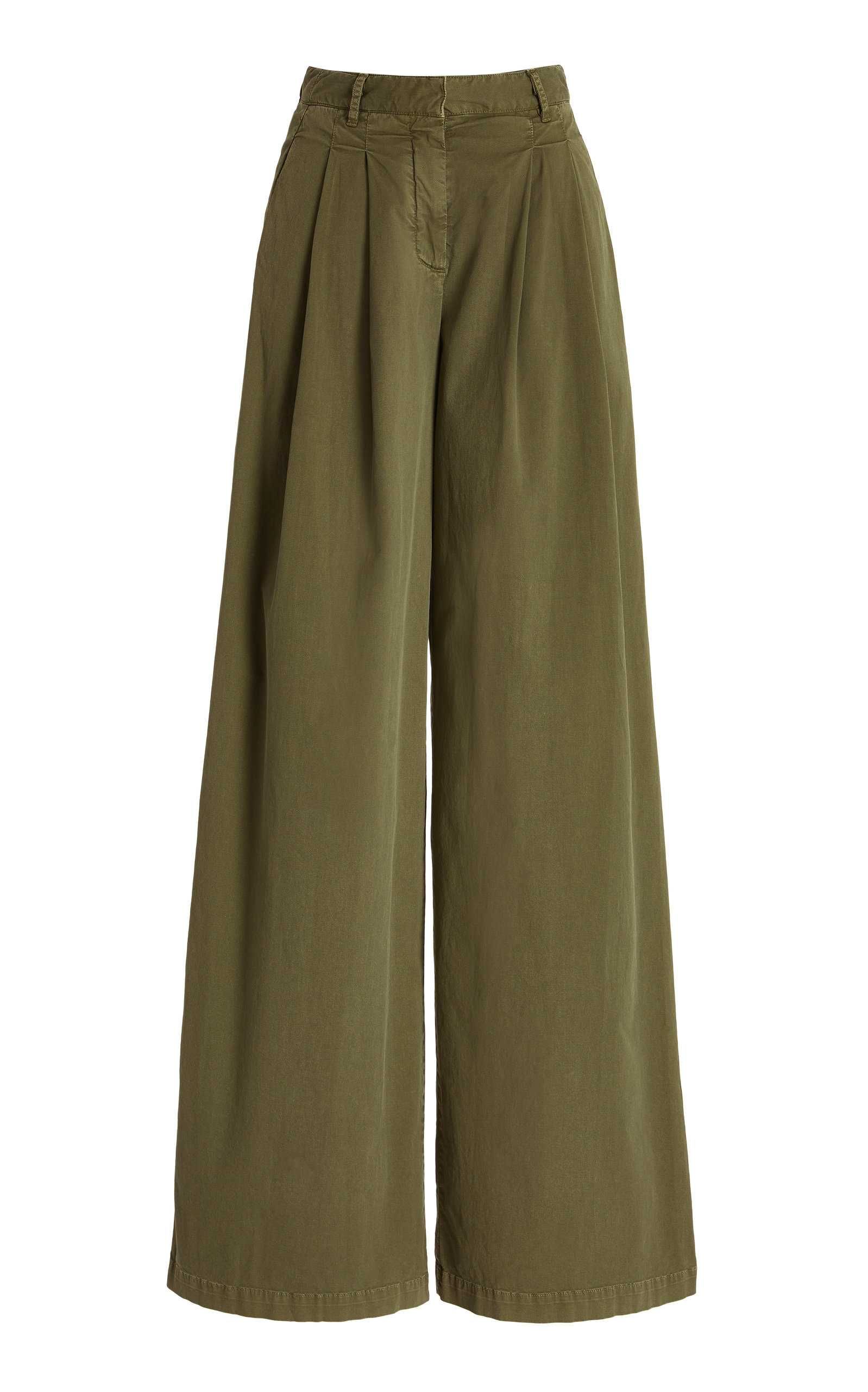 Dillon Pleated Cotton Wide-Leg Pants | Moda Operandi (Global)