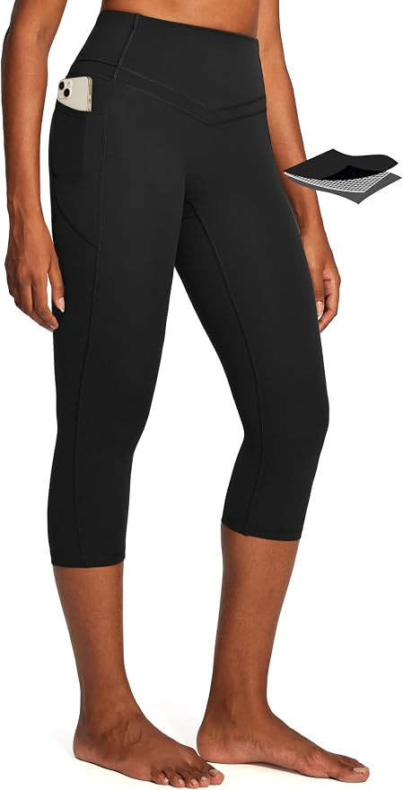 IUGA Capri Leggings for Women Tummy Control Compression Leggings Workout High Waist Athletic Yoga... | Amazon (US)