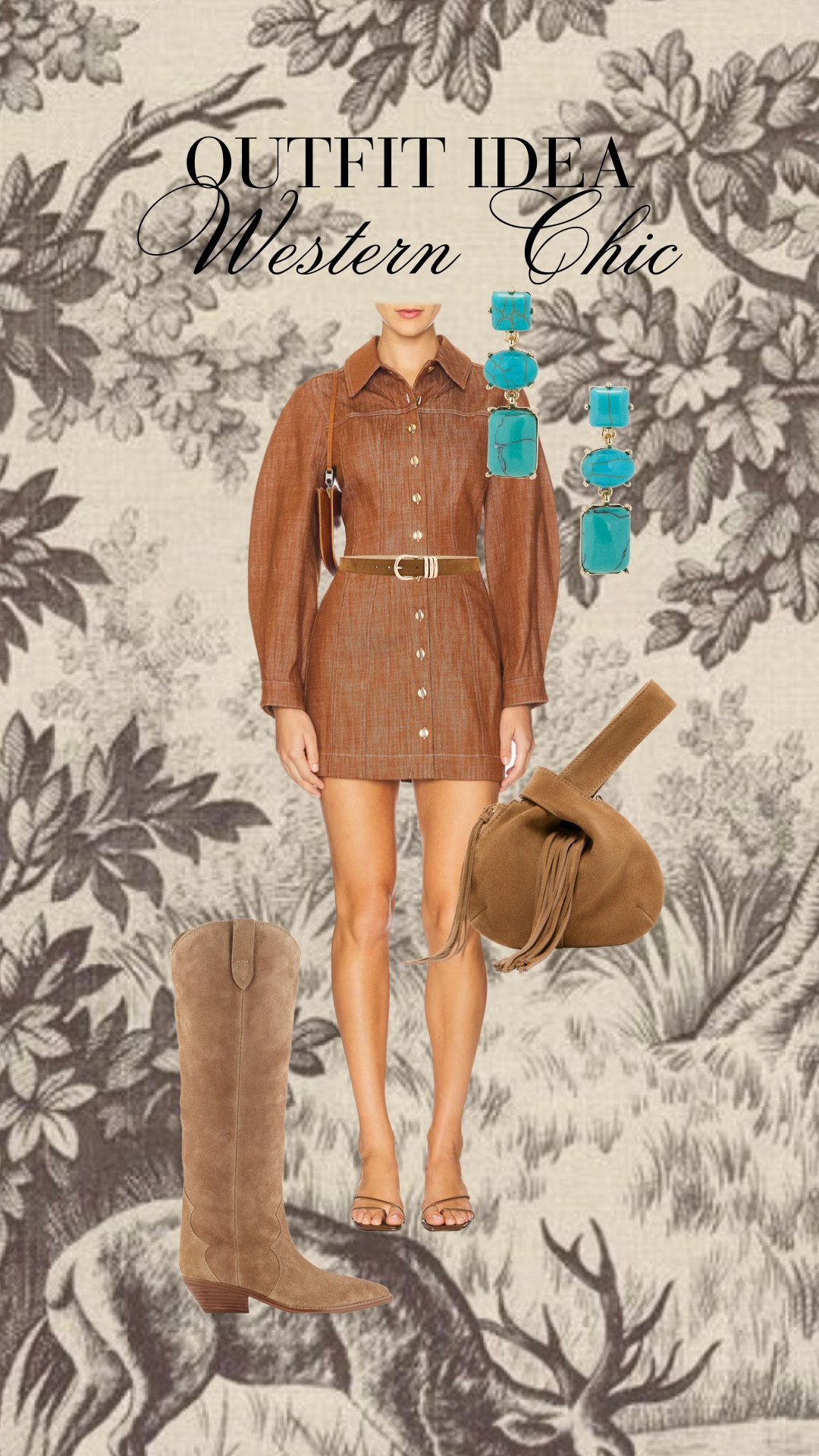 Western chic outfit idea!