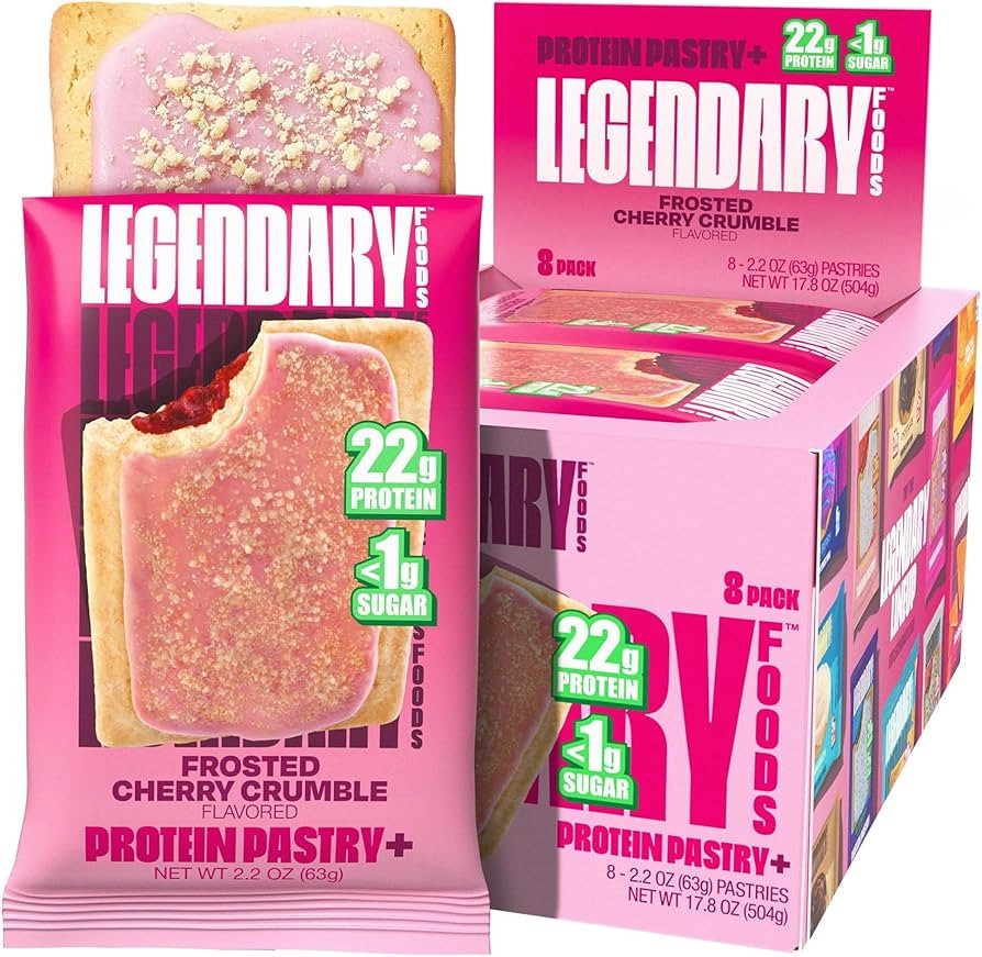 Legendary Foods 22g Protein Pastry 0g Added Sugar, Low Carb, Gluten Conscious, Keto Snack, Ideal ... | Amazon (US)
