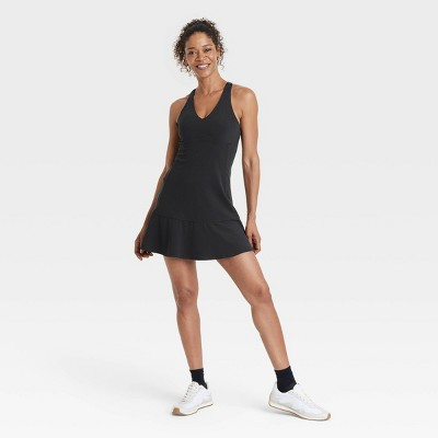 Women's Everyday Soft Double V Active Dress - All In Motion™ Black L | Target