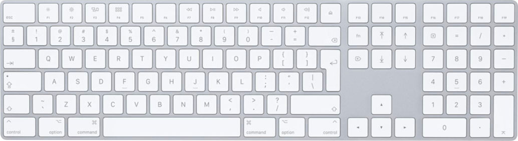 Apple MQ052LL/A Full-size Wireless Scissor Magic Keyboard with Numeric Keypad Silver MQ052LL/A - ... | Best Buy U.S.