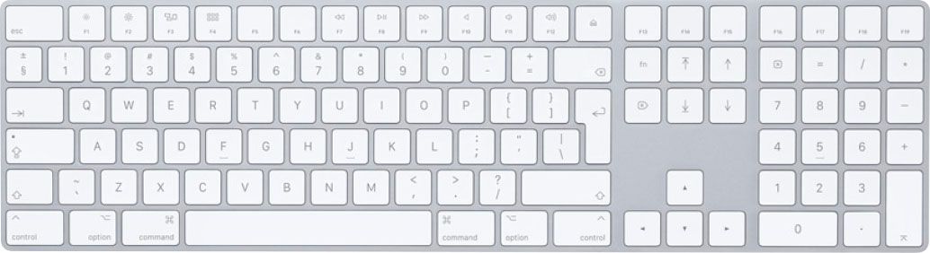 Apple MQ052LL/A Full-size Wireless Scissor Magic Keyboard with Numeric Keypad Silver MQ052LL/A - ... | Best Buy U.S.
