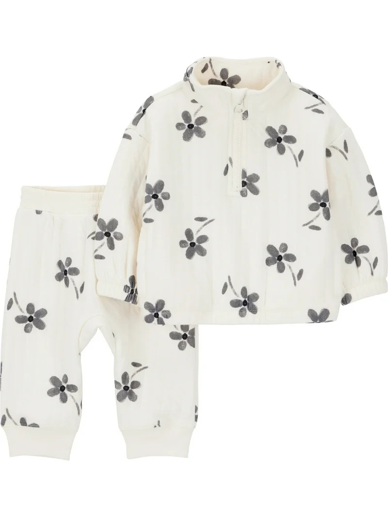Carter's Child of Mine Baby Girl Outfit Set, 2-Piece, Sizes 0/3-24 Months | Walmart (US)