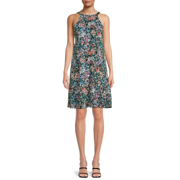 Time and Tru Women's Knit Halter Dress | Walmart (US)