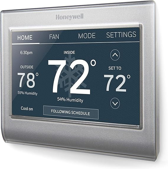 Honeywell Home RTH9585WF1004 Wi-Fi Smart Color Thermostat, 7 Day Programmable, Touch Screen, Ener... | Amazon (US)