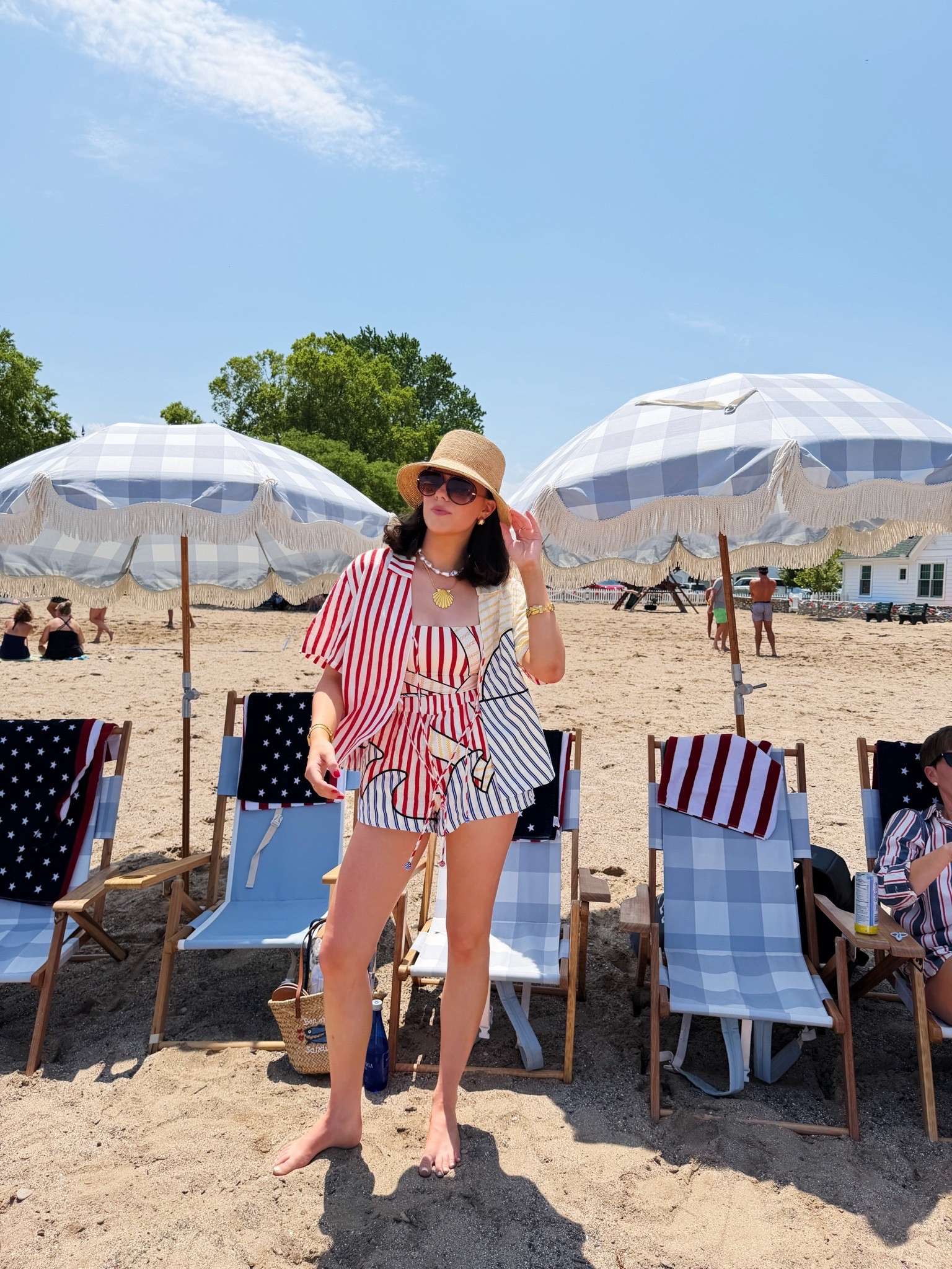 Fourth of July beach look!