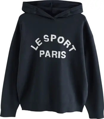 Intarsia Graphic Sweater Hoodie | Nordstrom