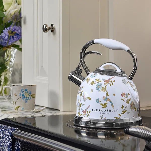 VQ Laura Ashley 10 Cup Stainless Steel Stovetop Tea Kettle | Wayfair North America