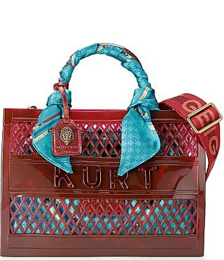 Kurt Geiger London Jelly Removeable Pouch Small Tote Bag - Red | Dillard's