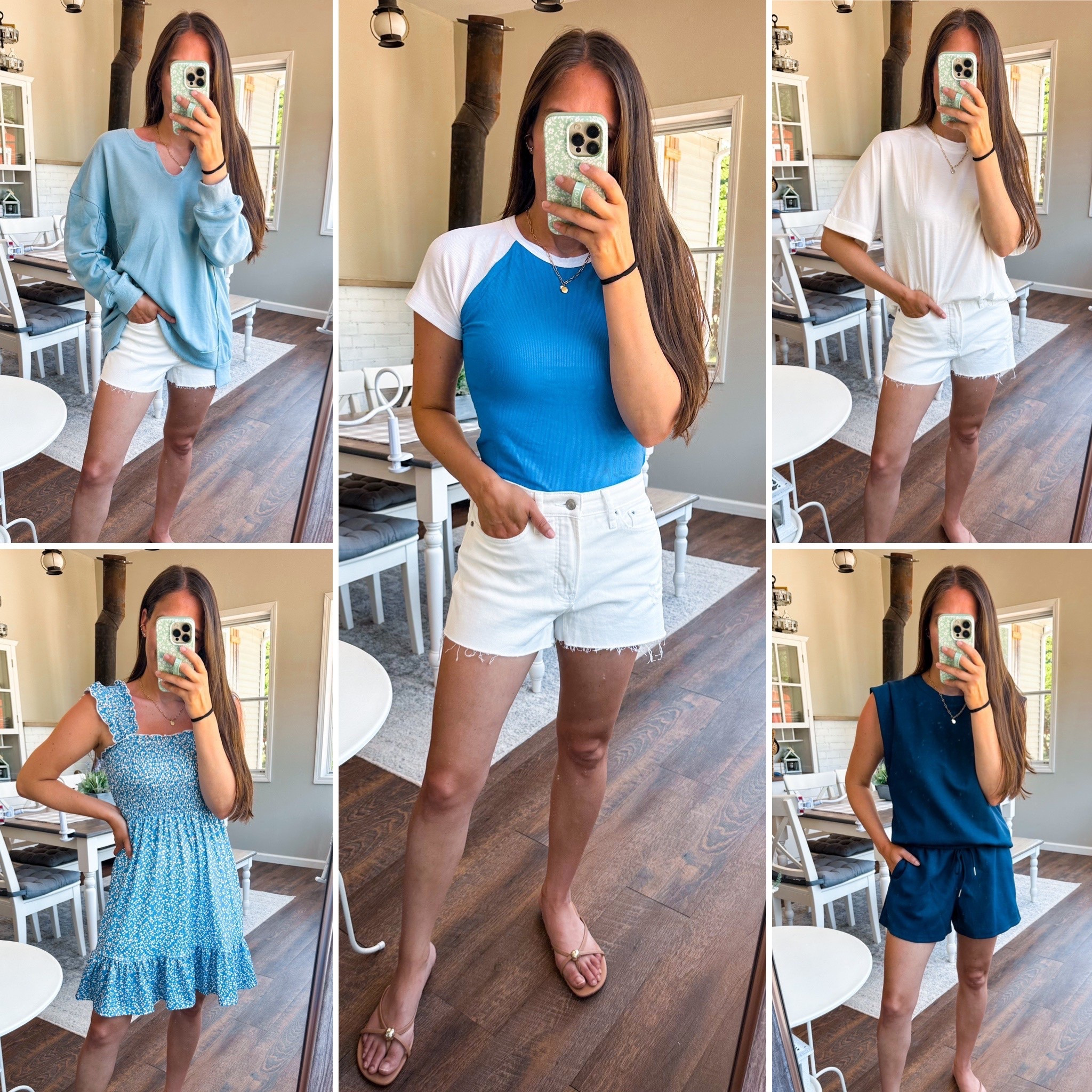 Amazon summer finds! 
Size small in all 
White shorts tts 
Shoes tts 

#LTKFindsUnder50 #LTKStyleTip #LTKFindsUnder100